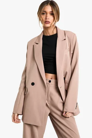 Boohoo Womens Woven Tailored Oversized Blazer
