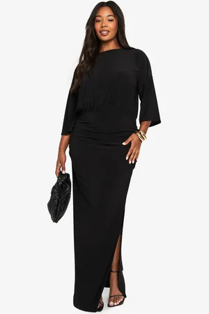 Boohoo Womens PLUS PREMIUM DRAPED maxi dress
