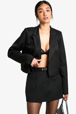 Boohoo Womens Tailored Mini Skirt