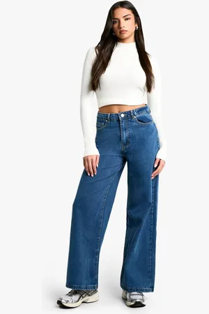 Boohoo Womens Basics 30 Inch Leg Baggy Boyfriend Jeans