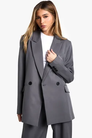 Boohoo Womens Woven Tailored Oversized Blazer