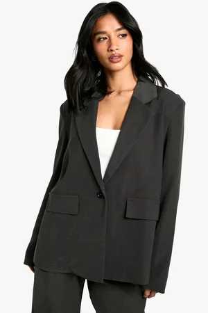 Boohoo Womens Petite Oversized Blazer