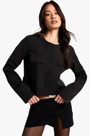 Boohoo Womens Tall Boxy Fit Tailored Jacket