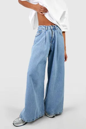 Boohoo Womens Extreme Wide Leg Jeans