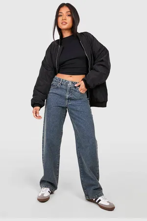 Boohoo Womens Petite Basics Boyfriend Jean