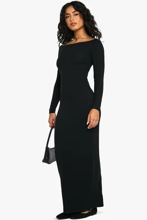 Boohoo Womens Premium Super Soft Bardot Bodycon Maxi Dress