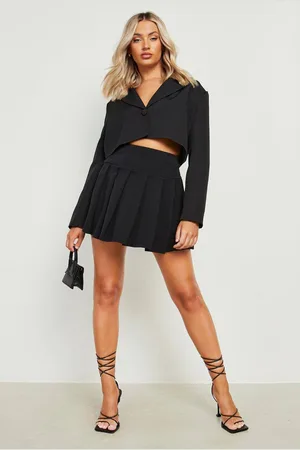 Boohoo Womens Micro Mini Pleated Tennis Skirt