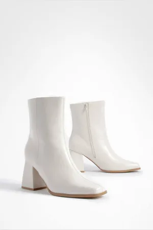 Boohoo Womens Wide Fit Block Heel Ankle Boots