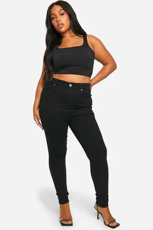 Boohoo Womens Plus 5 Pocket Stretch Skinny Jeans