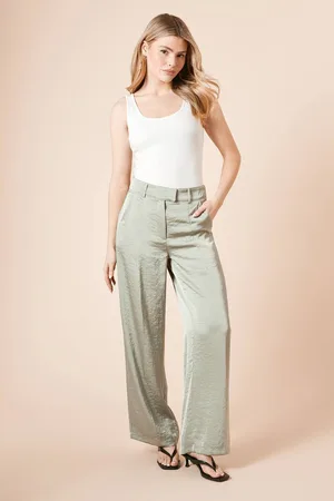 Dorothy Perkins Womens Tailored Satin Straight Leg Trouser