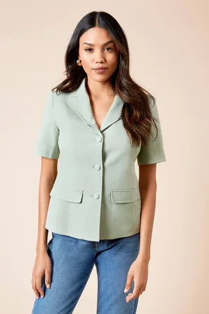 Dorothy Perkins Womens Short Sleeve Collared Waistcoat