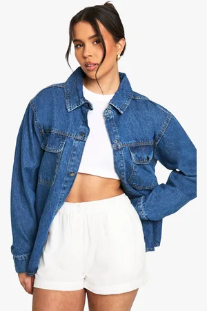 Boohoo Womens Oversized Denim Shirt