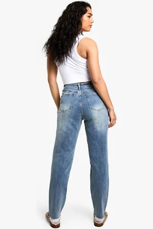 Boohoo Womens The High Waist Mom Jean