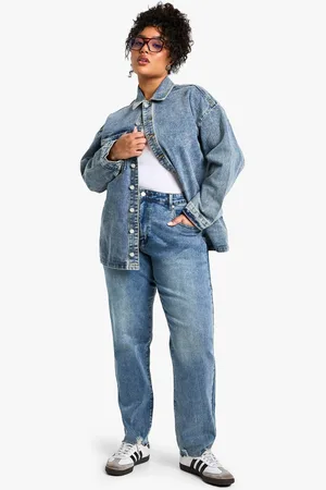 Boohoo Womens The Plus Mom Jean