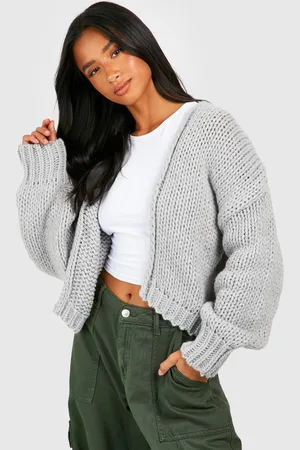 Boohoo Womens Petite Chunky Cardigan