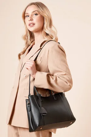 Dorothy Perkins Womens Rachel Faux Leather Tote Bag With Multi Internal Pockets