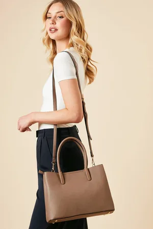 Dorothy Perkins Womens Riley Faux Leather Tote Bag With Multi Internal Pocket