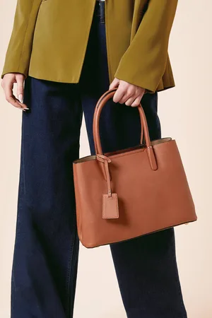 Dorothy Perkins Womens Riley Faux Leather Tote Bag With Multi Internal Pocket
