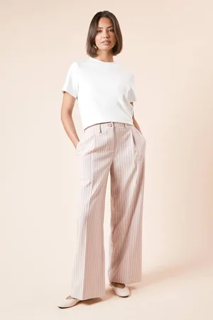 Dorothy Perkins Womens Pinstripe Wide Leg Trouser