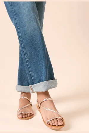 Dorothy Perkins Womens Jamie Plaited Asymmetric Strap Flat Sandals