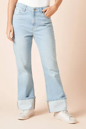 Dorothy Perkins Womens Straight Jean With Turn Up