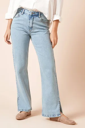 Dorothy Perkins Womens Straight Leg Jean With Side Split