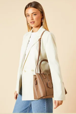 Dorothy Perkins Womens Rachel Faux Leather Tote Bag With Multi Internal Pockets