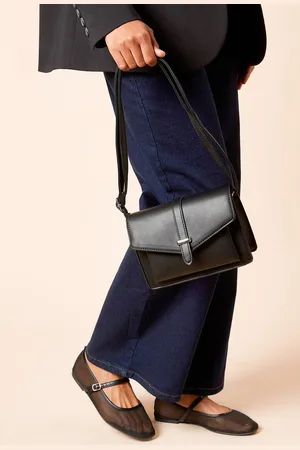 Dorothy Perkins Womens Paris Faux Leather Adjustable Strap Crossbody Bag