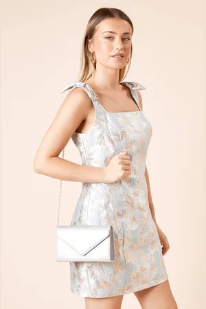 Dorothy Perkins Womens Tampa Glitter Envelope Clutch Bag