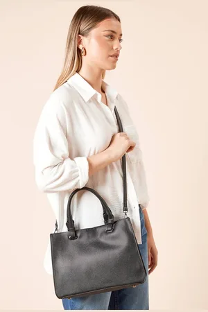 Dorothy Perkins Womens Stockport Faux Leather Tote Bag With Cross Body Strap