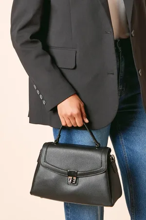 Dorothy Perkins Womens Monaco Faux Leather Crossbody Bag With Top Handle
