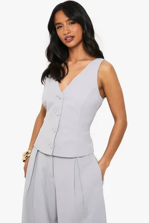 Boohoo Womens Petite Fitted Waistcoat