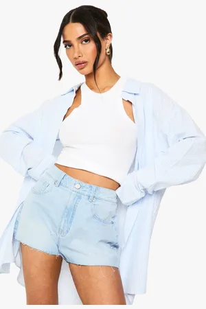 Boohoo Womens Petite Denim Mini Short