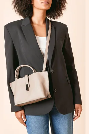 Dorothy Perkins Womens Bolton Faux Leather Shopper Tote Bag With Crossbody Strap
