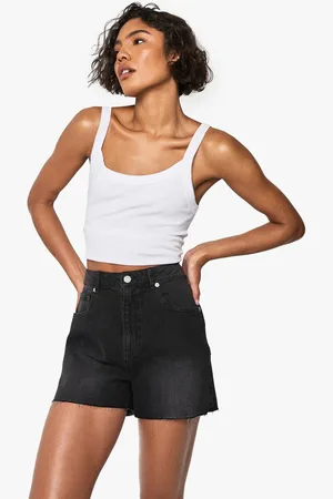 Boohoo Womens Tall Denim Mini Short