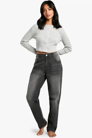 Boohoo Womens Petite Basic Slim Fit Jean