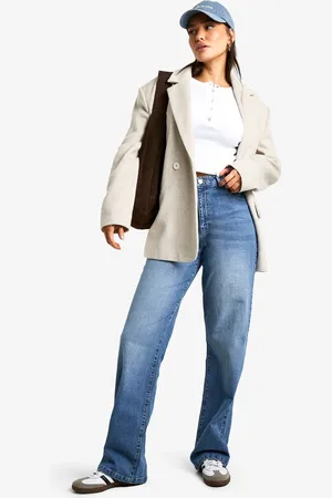Boohoo Womens Tall Basic Straight Leg Jean