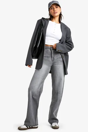 Boohoo Womens Tall Basic Straight Leg Jean