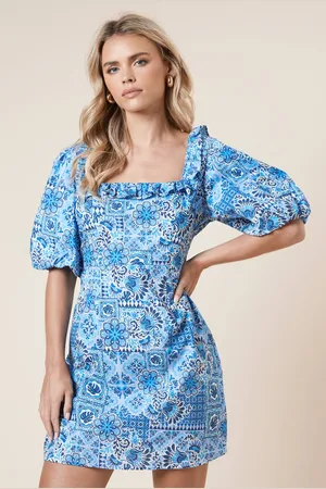 Dorothy Perkins Womens Petite Ruffle Front Mini Dress