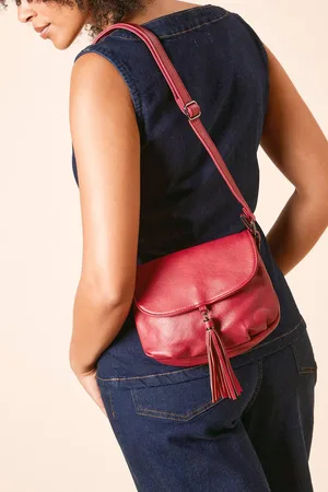 Dorothy Perkins Womens Florence Faux Leather Small Cross Body Bag With Tassel Detail