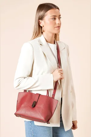 Dorothy Perkins Womens Bolton Faux Leather Shopper Tote Bag With Crossbody Strap