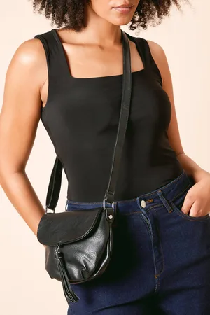Dorothy Perkins Womens Florence Faux Leather Small Cross Body Bag With Tassel Detail