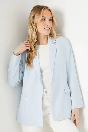 Dorothy Perkins Womens Linen Look Boyfriend Blazer