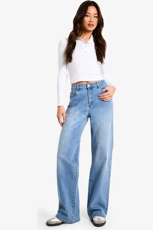 Boohoo Womens The Tall Low Waist Boyfriend Jean
