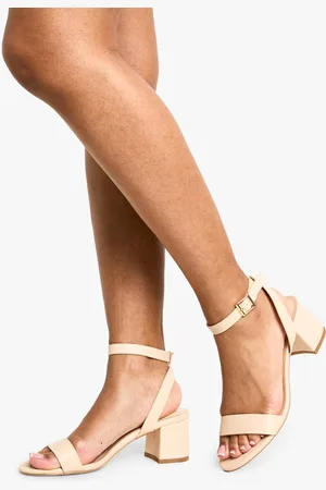 Boohoo Womens Low Block Barely There Heels
