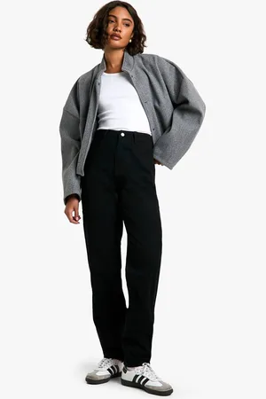 Boohoo Womens Tall Basic Straight Leg Jeans