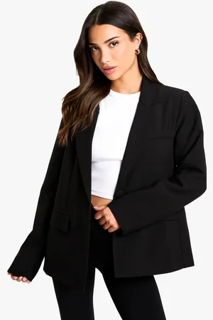 Boohoo Womens Petite Essential Relaxed Blazer
