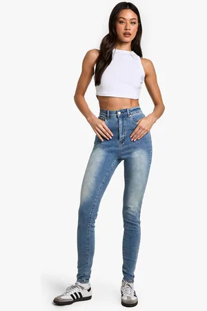 Boohoo Womens The Tall High Waist Skinny Jean