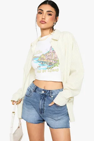 Boohoo Womens Denim Mini Short