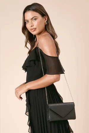 Dorothy Perkins Womens Tampa Glitter Envelope Clutch Bag